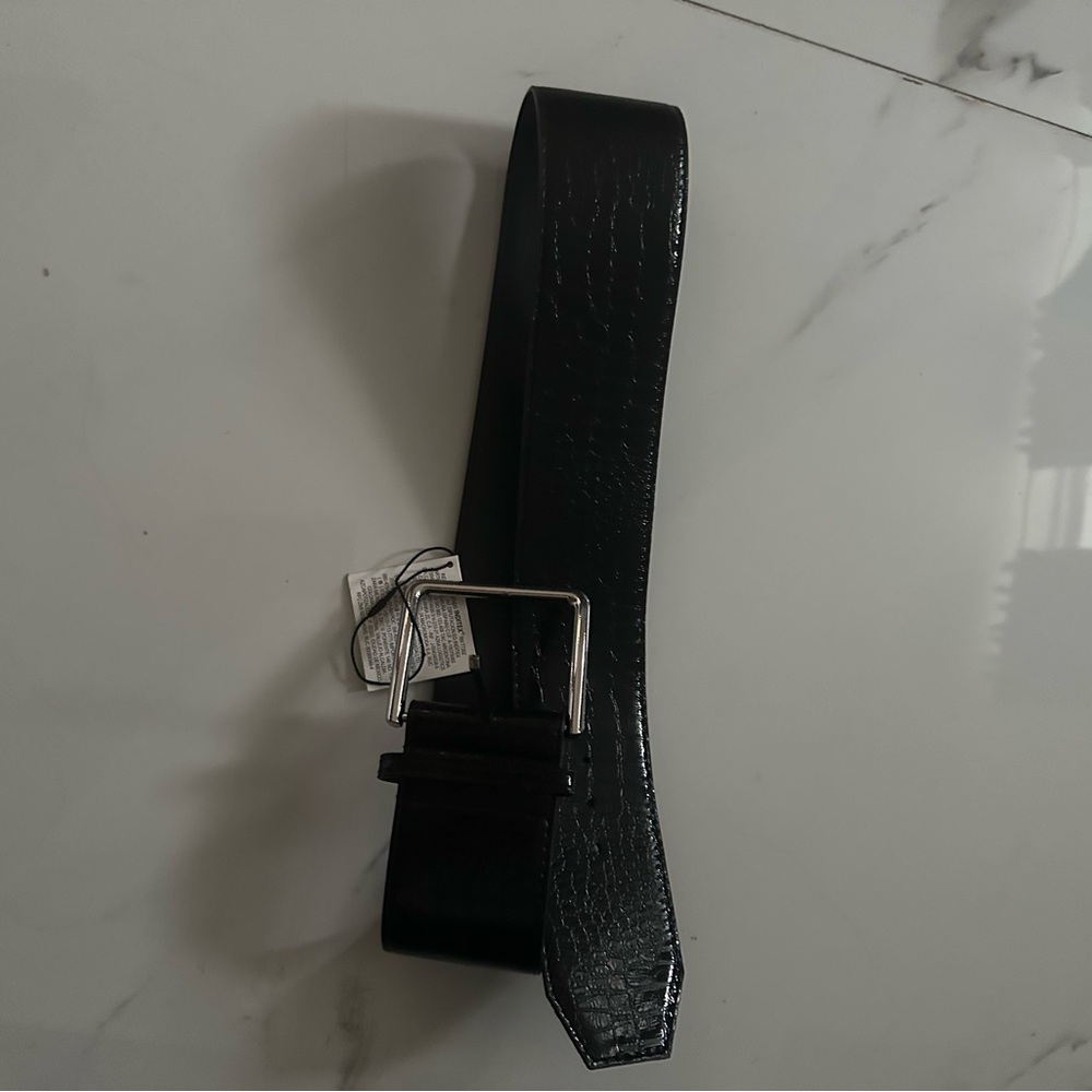 Zara Black Leather Belt Bag